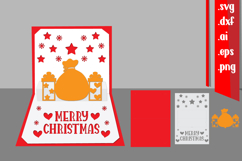 Christmas Pop-Up Card, 3D Christmas Card Product Image 1