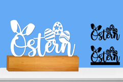 Frohe Ostern Cut file, Happy Easter SVG Laser file Product Image 1