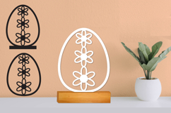Easter Egg SVG Laser file, Plotter file Product Image 1