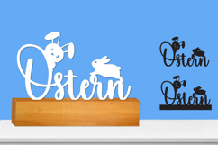 Frohe Ostern Cut file, Happy Easter SVG Laser file Product Image 1