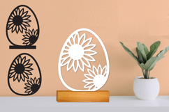 Easter Egg SVG Laser file, Plotter file Product Image 1