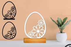Easter Egg SVG Laser file, Plotter file, Easter Decor Product Image 1
