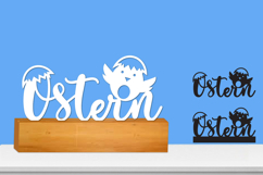 Frohe Ostern Cut file, Happy Easter SVG Laser file Product Image 1