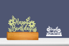 Happy Birthday SVG Laser file, Plotter Files Product Image 1