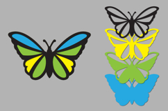 Butterfly Layered Papercut, DIY Spring Animals, DIY Spring Product Image 1