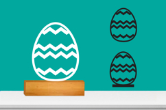 Easter Egg SVG Laser file, Plotter file Product Image 1