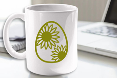 Easter Egg SVG Laser file, Plotter file Product Image 2