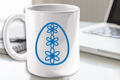 Easter Egg SVG Laser file, Plotter file Product Image 2