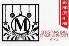 Christmas Ball Alphabet A-Z Svg Eps Ai Png Pdf Product Image 1