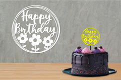 Birthday Cut files, Birthday Sign, Birthday Cake topper Product Image 2