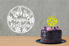 Birthday Cut files, Birthday Sign, Birthday Cake topper Product Image 2