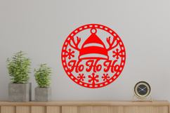 Christmas Coaster, Cake topper, Christmas Cut files, round s Product Image 2