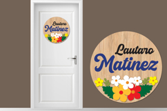 Flower Sign svg, Nursery Name Sign Svg, Spring Sign Product Image 1
