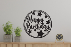 Birthday Cut files, Birthday Sign, Birthday Cake topper Product Image 2