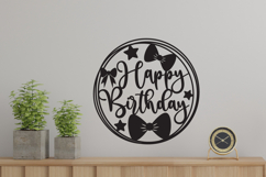 Birthday Cut files, Birthday Sign, Birthday Cake topper Product Image 2