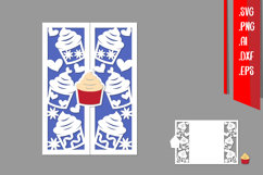 TriFold Birthday Papercut, Birthday Invitation Template Product Image 1