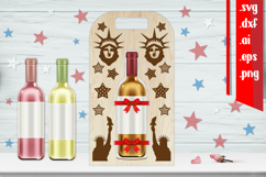 America Wine Bottle Holder | Liberty Wine Bottle Carrier Product Image 1