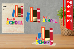 Back to School Wooden Card, Back to School Laser Cut Product Image 1