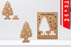 Christmas Wooden Card, Christmas Souvenir, Christmas Pop Out Product Image 1