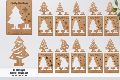 Christmas Wooden Card, Christmas Pop Out Card, Souvenir Product Image 1