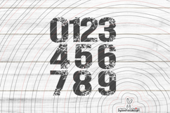 Numbers 0 - 9 Cutting File SVG DXF Product Image 1