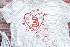 number heart 1-9 Cutting file SVG DXF Product Image 4