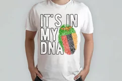 It's in my DNA Zambia Flag Fingerprint PNG Sublimation Product Image 2