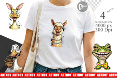 Zany Easter Animal Sublimation Product Image 1