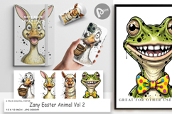 Zany Easter Animal Digital Paper Product Image 1