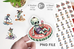 Zany Zombie Escapades Sticker Product Image 1