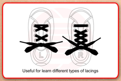 Laser cut Shoe for learn tie lacing Glowforge SVG DIY crafts Product Image 3