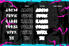 Zero Blast - Stylish 3d layered graffiti font Product Image 7