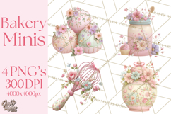 Sweet Treats Bakery Clipart, Pastel Dessert Clip Art Png Product Image 1