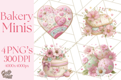 Sweet Treats Bakery Clipart, Pastel Dessert Clip Art Png Product Image 1