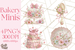 Sweet Treats Bakery Clipart, Pastel Dessert Clip Art Png Product Image 1