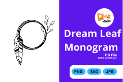 Dream Leaf Monogram Product Image 1