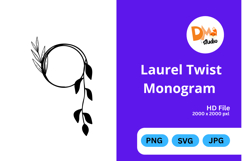 Laurel Twist Monogram Product Image 1