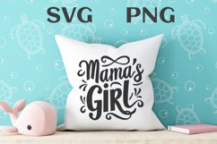 Mama&#039;s girl quote Svg Png Product Image 2