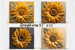 3D sunflower | 3D suflowers Tumbler Product Image 2