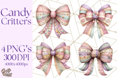 Easter Candy Animals Clipart PNG, Cute Pastel Critters Product Image 1