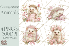 Pastel Cottagecore Animals Clipart, Cute Spring Animals Png Product Image 1