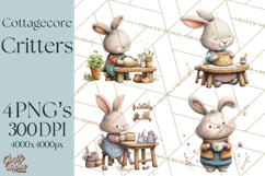 Cottagecore Animals PNG, Woodland Critters Clipart Product Image 1