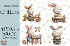 Cottagecore Animals PNG, Woodland Critters Clipart Product Image 1
