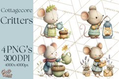 Cottagecore Animals PNG, Woodland Critters Clipart Product Image 1