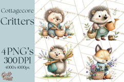 Cottagecore Animals PNG, Woodland Critters Clipart Product Image 1