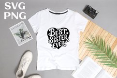 Best sister ever quote Svg Png Product Image 2