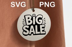 Big sale tag Svg Png Product Image 2