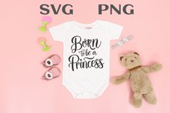 Born to be a princess quote Svg Png Product Image 1