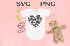 Best daughter ever quote Svg Png Product Image 1