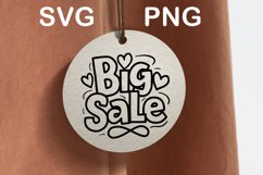 Big sale tag Svg Png Product Image 2